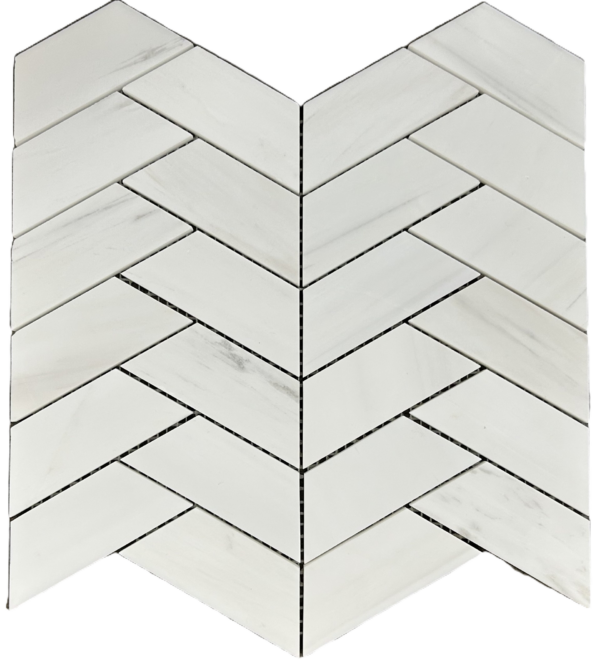 MG6020 dolomite Chevron Marble Mosaic 12x12